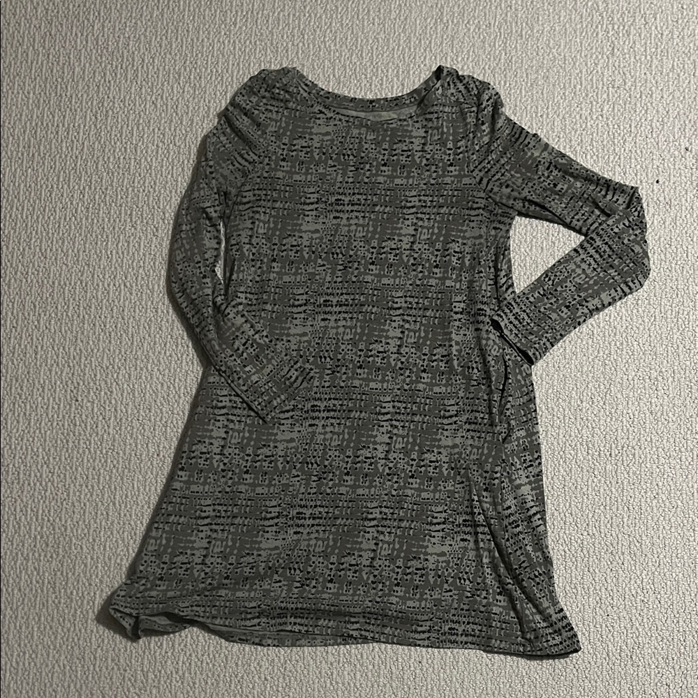 Pact green and black swing dress with pockets